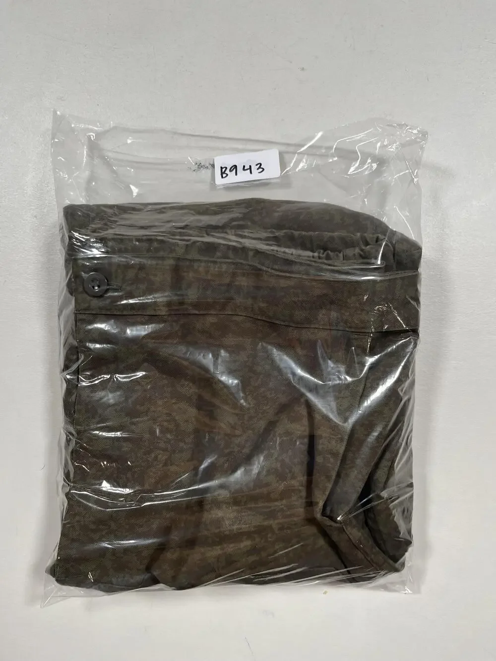 Otavan Pants Mens Green Camo Cargo Jogger Elastic Cuff Workwear Army